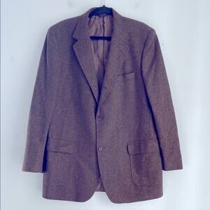 Brooks Brothers 100% wool windowpane two button single vent sport coat blazer